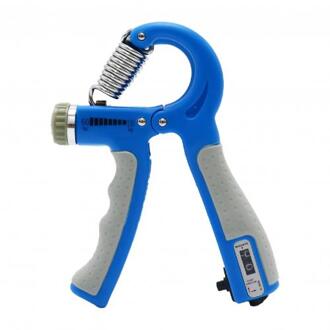10-60Kg Verstelbare Tellen Handgreep Fitness Hand Exerciser Grijper Vinger Pols Enhancer Lente Vingerknelbeveiliging Carpaal Expander Blauw