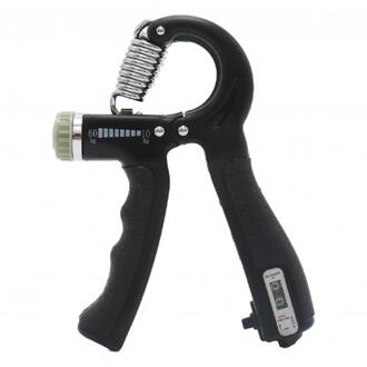 10-60Kg Verstelbare Tellen Handgreep Fitness Hand Exerciser Grijper Vinger Pols Enhancer Lente Vingerknelbeveiliging Carpaal Expander zwart