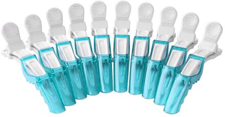 10/6Pcs Kappers Klemmen Klauw Clip Plastic Krokodil Barrette Holding Haar Sectie Clip Grip Tool Salon Hair Styling tool 10stk groen