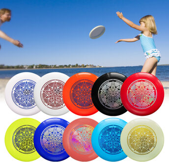 10.7 Inch 175G Professionele Elasticiteit Plastic Flying Disc Kinderen Volwassen Outdoor Sport Strand Catch Leuke Flying Disc Schotel lucht blauw