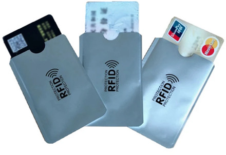 10 Anti-scanning Card Holder RFID Aluminum Foil Portable Credit Card Protection Anti-magnetic Anti-theft Anti-swipe Card Cover