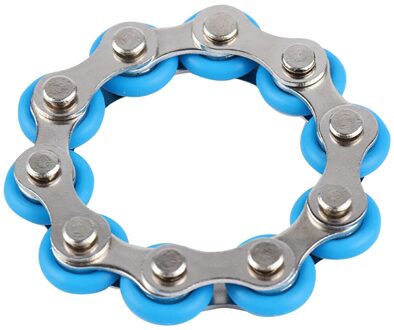 10 Bit Fietsketting Stress Relief Speelgoed Autisme Stress En Angst Relief Speelgoed Fidget Speelgoed Decompressie Speelgoed Антистресс Для Рук koninklijk blauw