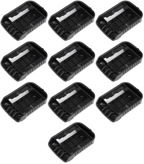 10 Black Battery Holders for De Walt XR 18V-60V Storage Rack Rack Bracket Slot Hanger for Shop Shelves