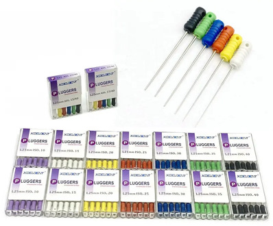 10 Boxes Dental Pluggers Stainless Steel Hand Pluggers Endo Handuse Root Canal Files Endodontics Dentistry