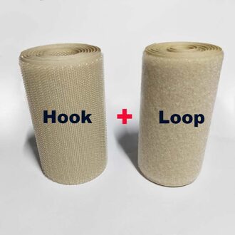 10 CM Breedte klittenbandsluitingen geen lijm haak loop sluiting tape naaien magic tape sticker velcroing strap couture strip kleding kaki Hook add Loop