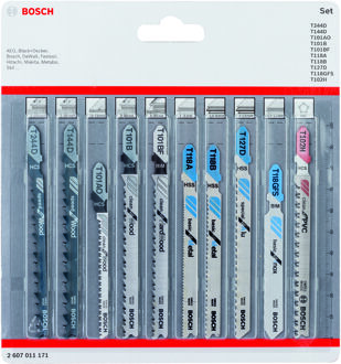 10-delige decoupeerzaagbladenset All in One - 2607011171