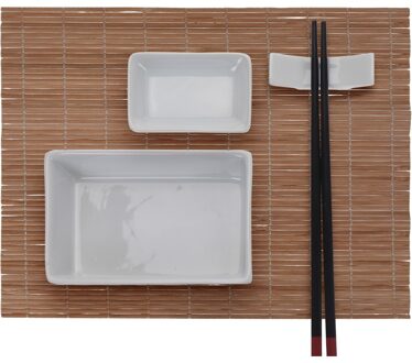 10 Delige sushi set voor 2 personen - Serveerplanken Multikleur