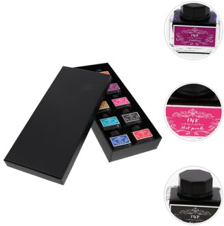 10 Flessen Van Niet-Carbon Inkt Quill Inkt Kleurrijke Inkt Tekening Schrijven Schilderen Inkt