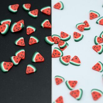 10 G/partij Polymeer Watermeloen Fruit Klei Sprinkles Voor Ambachten Maken, Diy 10MM triangle