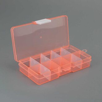 10 Grids Vakken Plastic Transparant Organizer Opbergdoos Sieraden Pil Kleine Object Jewel Bead Case Met Cover Container 03