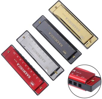 10 Hole Harmonica Mondharmonica Puzzel Titanium Muziekinstrument Beginner Onderwijs Spelen Koperen Kern Hars Harmonica