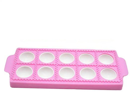 10-Hole Plastic Ravioli/Pierogi/Dumpling Maker Wrapper Empanada Press Mold Dough Cutter Pie Ravioli Dumpling Mould