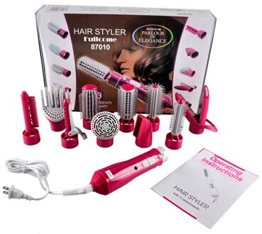 10 In 1 Een Stap Multifunctionele Hete Lucht Kam Haardroger Creëren Verschillende Stijl Haar Curling Rechttrekken Styling Tools eu stekker