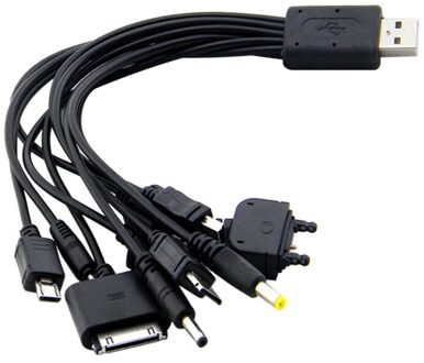 10 In 1 Universele Draagbare Licht Multifunctionele Usb Oplaadkabel Voor Snel Opladen, Compatibel Met De Meeste Mobiele Telefoons