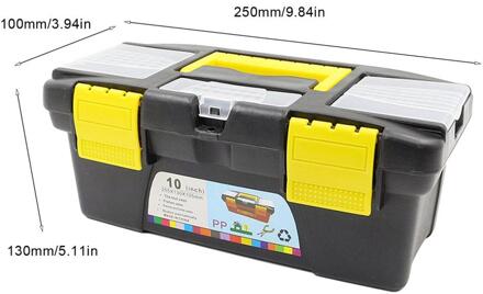 10 Inch 12.5Inch Multifunctionele Instrument Onderdelen Hardware Tool Opbergdoos Abs Plastic Toolbox Elektricien Doos