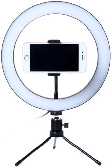 10 Inch 26cm Mobile Phone Led Selfie Ring Light With Tripod Ring Light For Phone Youtube Video Camera Live Studio Make Up Lamp