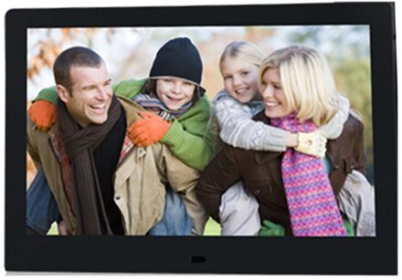 10 Inch Lcd Breedbeeld Digitale Fotolijst Elektronische Foto Video Speler Movie Album Display Fotolijst zwart / US plug