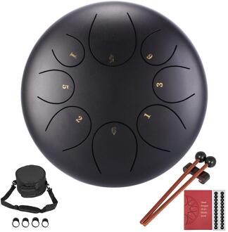 10 Inch Mini Drum 8 Tone Staal Tong Drum Tune F Percussie Hand Pan Drum Met Gewatteerde Drum Bag & hamers Muziekinstrumenten
