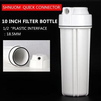 10 Inch Omgekeerde Osmose Filter Fles 1/2 ''Schroefdraad 19Mm Dubbele Rubberen Ring Explosieveilige Waterzuiveraar Lek proof Cartridge