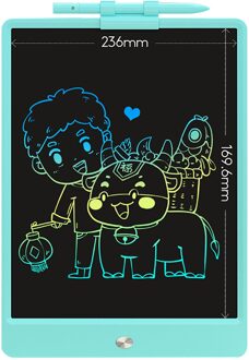 10 Inch Oplaadbare Tekentafel Anti-Val En Duurzaam Scherm Oogbescherming Tekentafel Kinderen Draagbare Tekentafel 10 duim kleur blauw