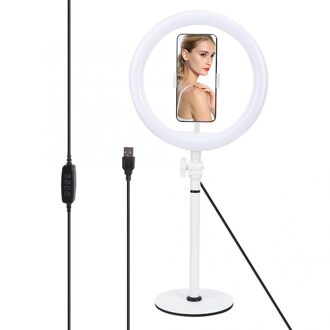 10 Inch Ring Vullen Licht Mobiele Telefoon Knippert Verstelbare Helderheid Voor Live-uitzending Selfie Makeup Fotografie