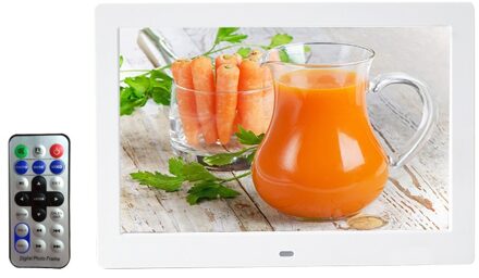 10 Inch Scherm Led Backlight Hd 1024*600 Digitale Fotolijst Elektronisch Album Foto Muziek Film Volledige Functie goede wit / uk plug