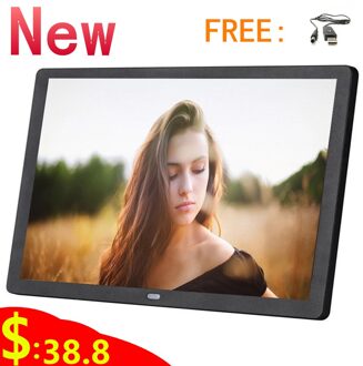 10 Inch Scherm Led Backlight Hd 1024*600 Digitale Fotolijst Elektronisch Album Foto Muziek Film Volledige Functie goede zwart / au plug
