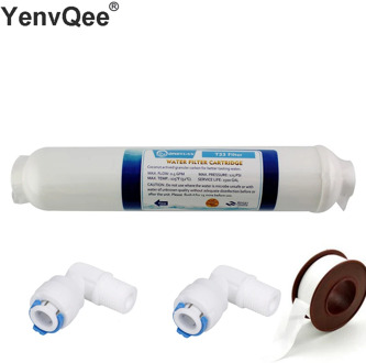 10 Inch T33 with 2pcs fitting Water Purifier INLINE COCONUT Carbon Post WATER FILTER 5MICRON CARBON FILTER FOR REVERSE OSMOSIS
