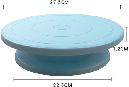 10 Inch Taart Draaitafel Bakvorm Diy Ronde Cake Draaitafel Broodjes Stand Decorating Gereedschap Gebak Benodigdheden Keuken Accessoires blauw