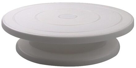 10 Inch Taart Draaitafel Bakvorm Diy Ronde Cake Draaitafel Broodjes Stand Decorating Gereedschap Gebak Benodigdheden Keuken Accessoires wit