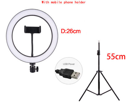 10 Inch Usb Charger Selfie Ring Light Flash Led Camera Telefoon Fotografie Enhancing Voor Smartphone Studio Fotografie 04