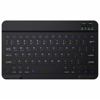10-inch Wireless BT Keyboard Three-system Universal Colorful Rechargeable BT Keyboard Mobilephone Tablet Universal Keyboard