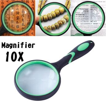 10 keer Lupa Vergrootglas Loupe Derde Hand Vergrootglas Met Backlight LED Verlichting Fresnel Lens Lamp Reading Reparatie Loepen