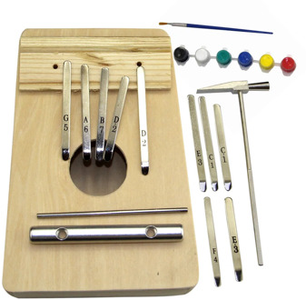 10 key kalimba Simple and Fun DIY Kit Tool kalimba Handwork Support Painting Children's Toy Assembly for Amateur