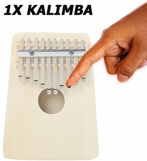 10-Key Thumb Piano Basswood Diy Kit Kalimba Set Muziekinstrument Voor Beginner Kinderen Handgemaakte Set Muziekinstrument