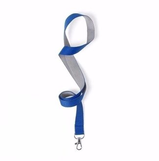 10 keycords blauw/grijs 2 x 50 cm - Keycords