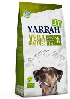 10 kg Yarrah dog biologische brokken vega ultra sensitive tarwevrij hondenvoer