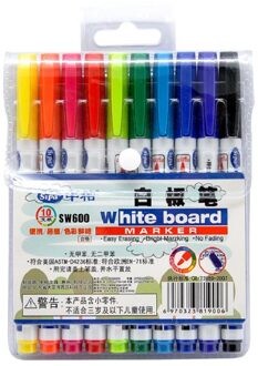 10 Kleuren Uitwisbare Whiteboard Pen Multicolor Markers Pen Kantoor Schoolbenodigdheden Briefpapier 04324