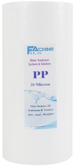 10 "L X 4.5 Inch Od, 20 Micron Pp Smelt Geblazen Hele Huis Sediment Water Filter Cartridge