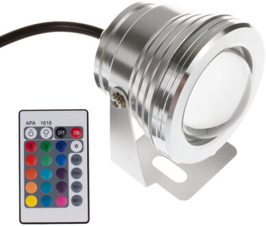 10 Led Remote Controlled Rgb Submersible Light Battery Operated Onderwater Night Lamp Outdoor Vaas Kom Tuin Partij Decoratie cold zwart