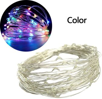 10 Meter 100 Verlichting Solar Koper Materiaal Wire String Light Solar Light Waterdicht Fairy Guirlande Verlichting String Solar Lamp Decor veelkleurig