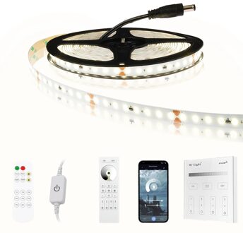 10 meter led strip helder wit - complete set - basic 128 leds p/m