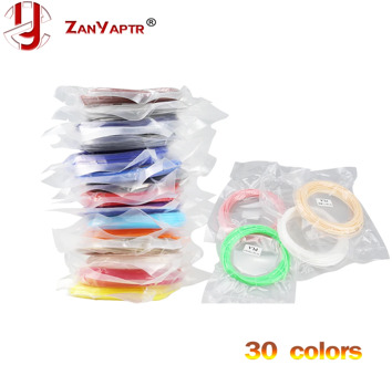 10 Meter PLA 1.75mm Filament Printing Materials Plastic For 3D Printer Extruder Pen Accessories Black White Red Colorful Rainbow