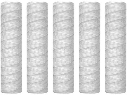 10 Micron 10 Inch X 2.5 Inch String Wond Sediment Water Filter Cartridge Hele Huis Sediment Filtratie, Universele Vervanging
