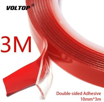10 Mm 3 M Dubbelzijdig Klevende Auto Accessoires Waterdicht Stickers Ornament Decoratie Zelfklevende Foam Tape Hittebestendige