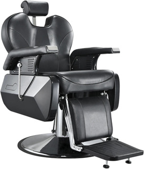 10% off Heavey Duty Barbershop Shop Salon Barber Chair Tattoo Beauty Threading Shaving Tilting Back Comfort Chair Black