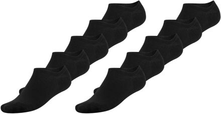 10 paar bamboe sneaker sokken Zwart - 35-38