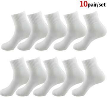 10 Paar Vrouwen Sokken Ademend Enkel Sokken Effen Kleur Korte Comfortabele Katoen Low Cut Sokken Zwart Wit Grijs