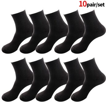 10 Paar Vrouwen Sokken Ademend Enkel Sokken Effen Kleur Korte Comfortabele Katoen Low Cut Sokken Zwart Wit Grijs