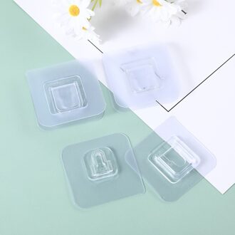 10 Pack Naadloze Muur Haken Transparante Zware Dubbelzijdig Zelfklevende Haken Voor Badkamer Keuken Deur Organisatie
